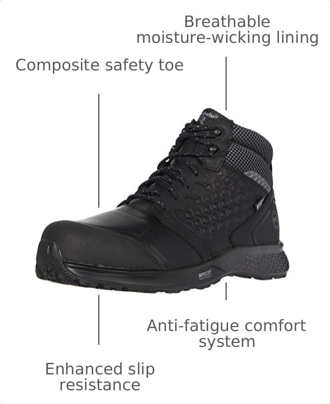 Image of Timberland PRO Men's Reaxion Athletic Hiker Wateproof Composite Toe Work Boot