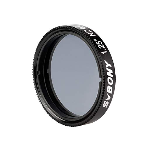 Image of SVBONY SV139 Telescope Filter, 1.25 inch 25 Percent Transmission Neutral Density Moon Filter for Telescope Eyepiece Reduce Moon Surface Overall Brightness