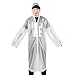 Produktbild LEBEXY Unisex Adult XY Life Regenponcho Wiederverwendbar Wasserdicht Atmungsaktiv Wandern Regencape Für Damen Herren Erwachsene, 160-180cm, Eva, transparent