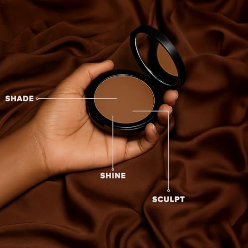 Image of Coloressence Matte Bronzer Contour Powder, Brown, 10gm | Long Lasting | Matte Finish | Oil Control | Rich Pigment | For All Indian Skin Tones