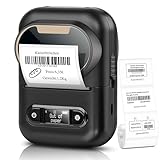 FIYAPOO Etichettatrice Bluetooth,Portatile Stampante Etichette Adesive Termica,Etichettatrice Etichette Adesive per Piccole Imprese,Codici A Barre,Cucina,negozi,Compatibile con Android iOS