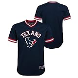Outerstuff NFL Youth Boys (8-20) Tackle Twill V-Neck Mesh Top, Houston Texans Large (14-16)