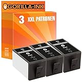 kompatibel mit HP920 Gorilla-Ink 3 Druckerpatronen Black XXL passend zu HP 920XL HP OfficeJet 6000 6000 SpecialEdition 6000Wireless 6500 6500A 6500A Plus 6500Wireless 7000 SpecialEdition 7500A