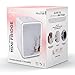 Cooluli Glow 10L Mini Skincare Fridge with Mirror & LED Light - Small Refrigerator for Skin Care, Makeup, Beauty, Cosmetics, Food & Drinks, White