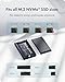 40Gbps M.2 NVMe SSD Enclosure, ICY BOX M.2 Enclosure Support SSD M/B+M Key Size 2280/2260/2242/2230 Compatible with Thunderbolt 4/3/USB4/3.2/3.1, Tool-Free Aluminum Thunderbolt 4 Enclosure