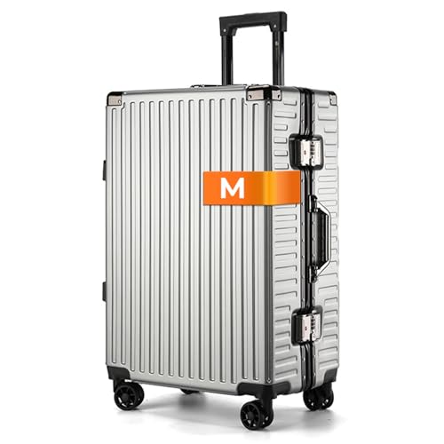 It'Go Aluminium Rahmen Koffer M Groß Hartschalenkoffer Gepäck mit 4 Rollen Handgepäck Reisekoffer...
