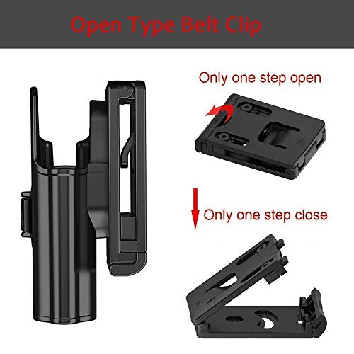 Hqda Sig P365 Holsters,Owb Holster For Sig Sauer P365 Micro-Compact Size 9Mm Pistol,Polymer Tactical Outside Waistband Carry Belt Holster With 60° Adjustable Paddle Holder,Right Handed #TOP3