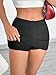 MakeMeChic Women's 2 Pack Mini Skirt with Shorts Zip Up Micro Skort Pencil Skirts Black White Small