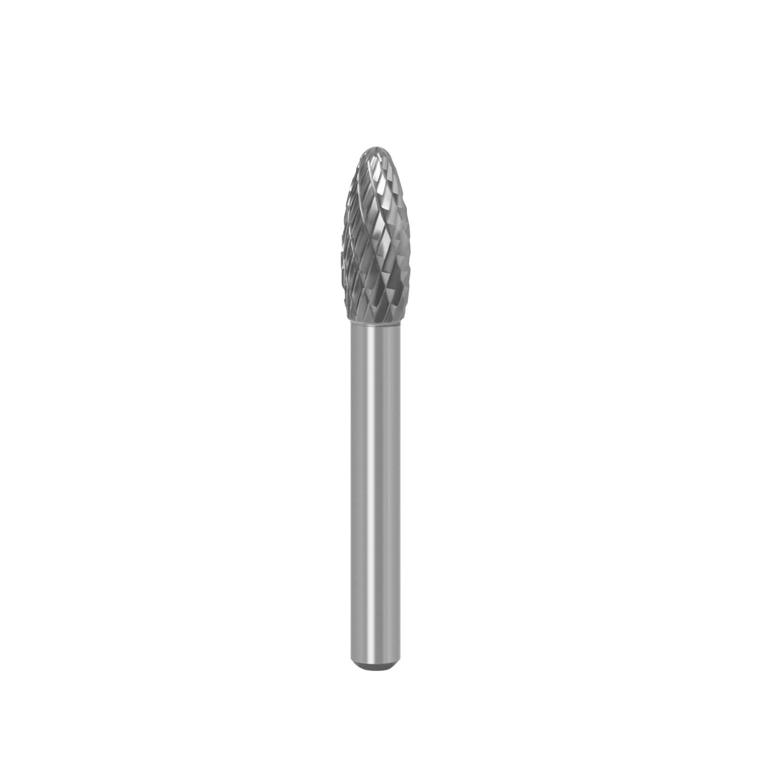 MACHSWON Double Cut Tungsten Carbide Rotary Burr Die Grinder Bits,Grinding Head Diameter 8mm with 1/4" Shank Rotary Tool for Woodworking Drilling Engraving Metal Polishing DIY HX0820M06