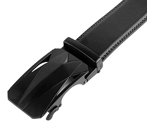 Genuine Cow Leather Belts With Automatic Ratchet Buckle,Classic and Retro Fashion Designs4