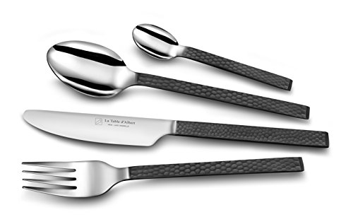 Albert de Thiers - A0879010 - Mènagère 24 pièces ETHNO. Acier Inoxydable, argenté, 16,5 x 7 x 26 cm