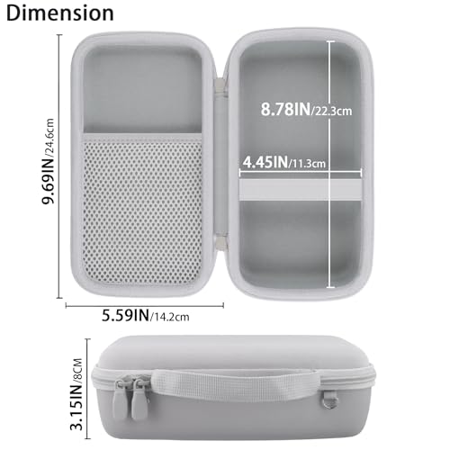 for Bose SoundLink Home Bluetooth Speaker Hard Protective Case, Portable Travel Case Replacement (Silver White Case) - co2CREA