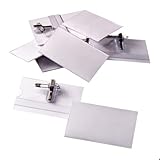 namensschildhalterung für briefkästen 10 Stück Herlitz 8770554 Namensschilder Kombiklemme 54x90 10ner Packung