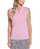 PGA TOUR Women's Regular Airflux Sleeveless Golf Polo Shirt, Orchid, Small