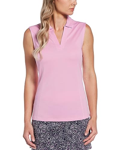 Image of PGA Tour Women's Petite Airflux Sleeveless Polos
