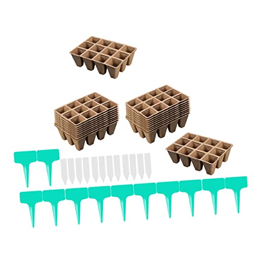 TOYANDONA 1 Ensemble Lot de Godets de Germination Biodégradables Compartiments Pots de Culture pour Semis de Fleurs pour Jardinage Repiquage