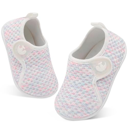 Image of FEETCITY Toddler Walking Shoes Slip On Toddler Shoes Boys Girls Kids Sports Sneakers Casual School Shoes Barefoot Shoes