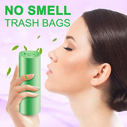 Alimu Small Trash Bags, 150 Counts 4 Gallon Small Kitchen Garbage Bags Material Wastebasket Can Liners Bags Small Size 20-Liters For Office, Home, Bathroom, Kitchen #TOP1