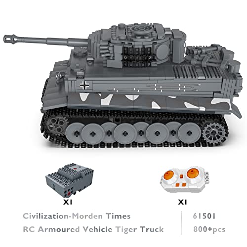 Jmbricklayer Tank Building Sets For Adults Or Boys - Ww2 Military Rc Tiger Army Tank Model Toy, Armed Construction Vehicle Set Ideal Gifts Toys 61501 #TOP1