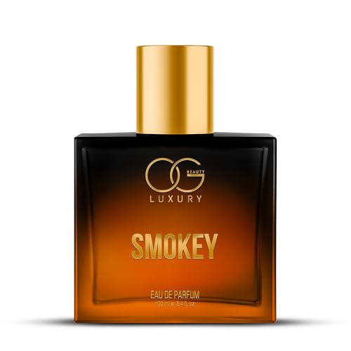 Image of OG BEAUTY Luxury Eau De Parfum Smokey | Long Lasting Fragrance with Whiskey, Oud, Vanilla | Elegant, Sophisticated, & Travel-Friendly Perfume for Man & Women | Ideal for Gifting | 100ml
