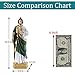 QIANLING 8.5 inch Saint Jude Statue, Religious Resin St Jude Holy Statues, Religious Colored Gift San Judas Tadeo Statue, Suitable for Religious and Believers to Pray at Home, Collect Decor Statues