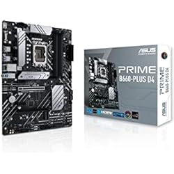 ASUS PRIME B660-PLUS D4 - Placa base ATX Intel B660 LGA 1700 (VRM de 8 fases, PCIe 4.0, tres M.2, Realtek 2.5Gb Ethernet, USB 3.2 Gen. 2x2 de tipo C trasero y 1 de tipo C frontal)