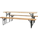 SET BIRRERIA TAVOLO + 2 PANCHE CM. 220 X 70.