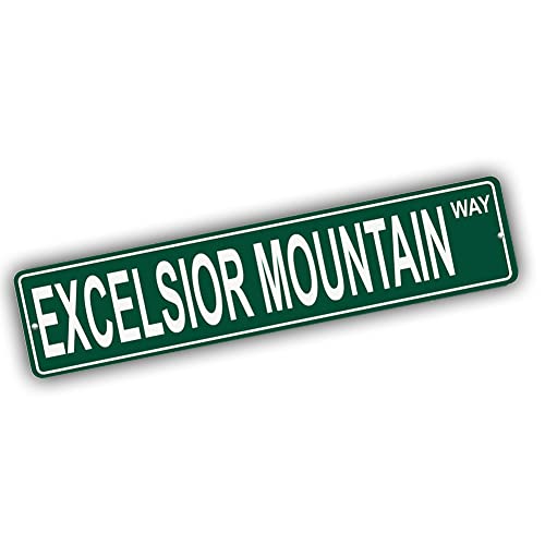 Brotherhood Aluminum Street Sign for Excelsior Mountain - Nevada Wall Decor