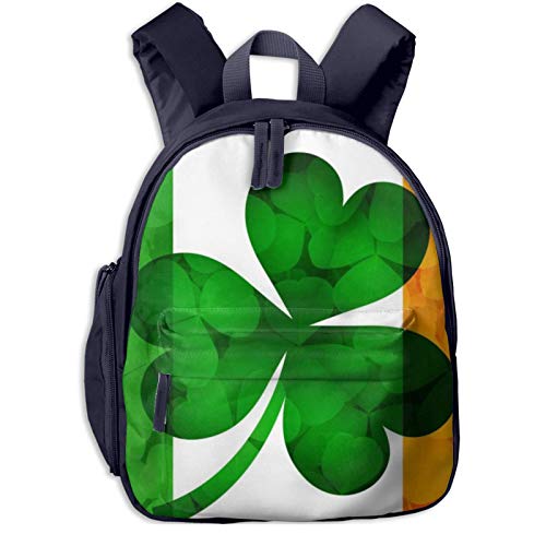 XCNGG Mochila para niños Mochila para niños Bolsos para niños Kids Backpack 3D Irish Flag with Shamrock Preschool Kindergarten Bags Rucksack Casual Daypack For Children Toddler Girls Boys Pink