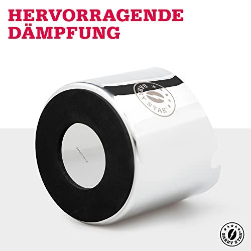 Abklopfbehälter Barry Star Knock Box XL aus Edelstahl (Ø 14 cm)