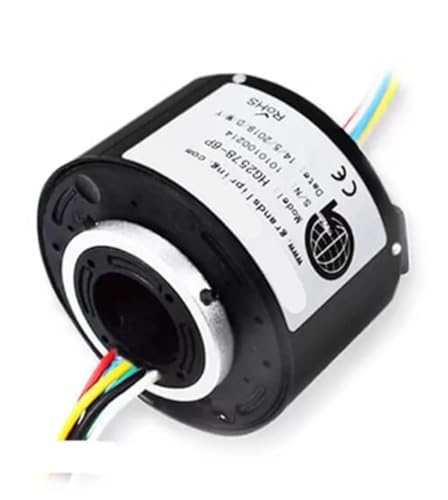 Bague collectrice tournante 10 canaux 33mm OD pour transmission électrique continue