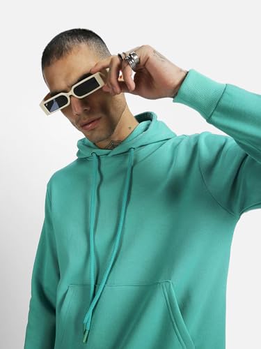 Image of Veirdo 280 GSM Cotton Fleece | Hooded Neck Full Sleeve | Regular Fit Sweatshirt | Solid Hoodie for Men | Sizes: S to 3XL