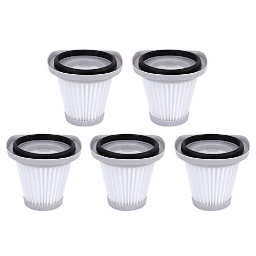 TOPINCN Vacuum Cleaner Filter, 5Pcs Filter Paper Plastic Vacuum Machine Filter Accessory Replacement Fit SC861 SC861A, Home Cleaner Filter