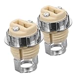 Douille de lampe en porcelaine – fabriquée en céramique et en métal résistants à l'usure, cette douille est à la fois sûre et fiable