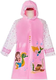 Dressify® - Kids Boys & Girls Full Sleeve Hooded PVC Raincoat/Rainwear – Waterproof Graphic Print Design, Durable & Colorf... Price In India