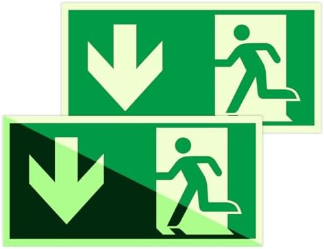 Rettungszeichen Rettungsweg Schild links Kunststoff nachleuchtend selbstklebend Rettungszeichen Rettungsweg Schild links Kunststoff nachleuchtend selbstklebend