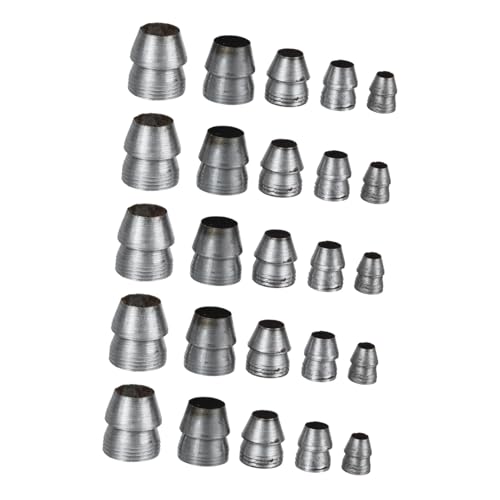 GALPADA Set Da 25 Pezzi Cunei Rotondi in Metallo Per Martelli e Asce, Impugnatura Liscia Antiruggine, Accessori Per Carpenteria e Edilizia, Strumenti Di Fissaggio e Installazione
