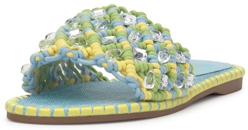 Jessica Simpson Women's Brennara Flat Sandal, Chambre, 8.5