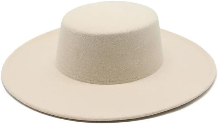 Men French Hat Wide Fedora Hat Winter Wool Wedding Hats