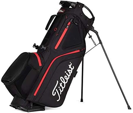 Titleist – Hybrid 5 Golf Bag – Black/Black/Red