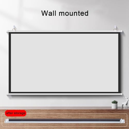 Pantalla manual para proyector 60 pulg 16:9 miniatura 4
