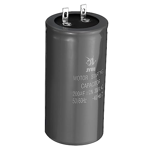 PATIKIL Motor Arranque Condensador, 200uf 300V 50/60Hz CD60 para Aire Acondicionadores, Eléctrico Motor Arranca en Marcha