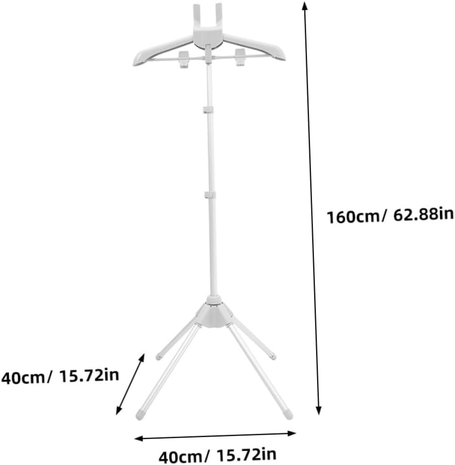 Foldable Ironing Clothes Drying Rack Adjustable Height Garment Steamer Hanger for Efficient Steam Ironing Metal Bracket Stand for Home Use