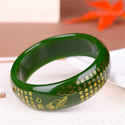 Jonc jade naturel femme et bracelet jadeite de taille 60-62 mm
