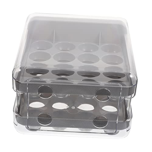 Boîte à oeufs double couche Healvian en matériau synthétique pour rangement