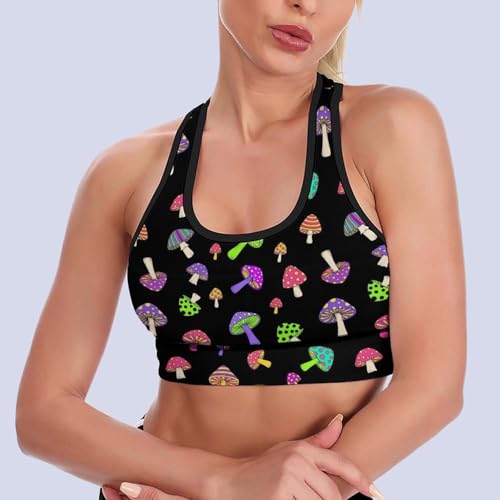 Image of Womens Comfortable Sports Bra Workout Tank Tops Racerback Fitness Gym Bra for Yoga Running