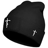 3D Embroidered Christian Hat for Men & Women, Jesus Faith Cross Beanie Hat, Religious Gifts for Christians Clothes