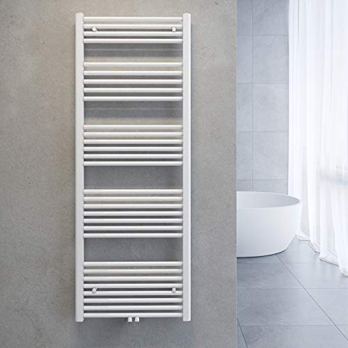 SONNI Handtuchtrockner Heizkörper Bad Mittelanschluss Handtuchwärmer Badheizkörper Weiß Gerade 60 * 160cm