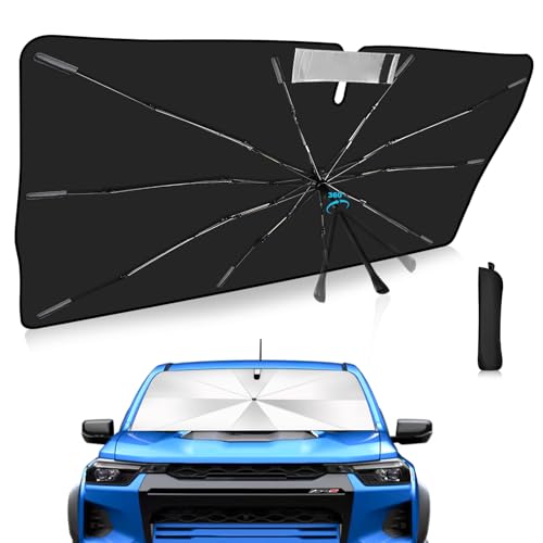 Veenjoy Windshield Sun Shade Umbrella Custom Fit Chevrolet Colorado 2023-2026 Foldable UV Protection...