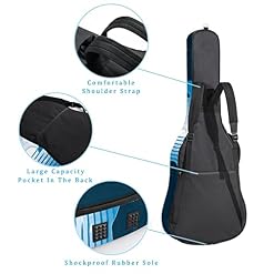 Housse de transport étanche pour guitare acoustique avec double bandoulière et poche Motif renard sur fond rose… - Les Beatles, Paul McCartney, John Lennon, RIngo Starr, George Harrison Housse de transport étanche pour guitare acoustique avec double bandoulière et poche Motif renard sur fond rose… – Image 3